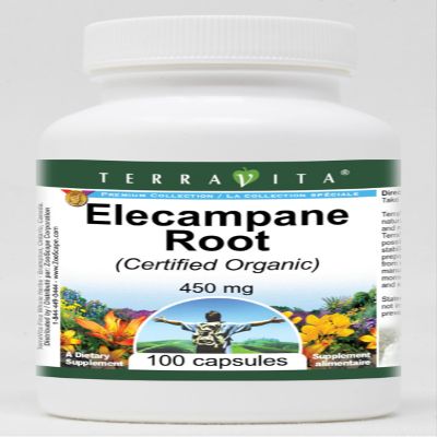 Elecampane Root (Certified Organic) - 450 mg (100 Capsules, ZIN: 517660) - 3 Pack