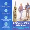 Digital Hearing Amplifiers - Rechargeable BTE Personal Sound Amplifier Pair with USB Dock - Premium Gold Behind The Ear Sound Amplification - by NewEar view 4