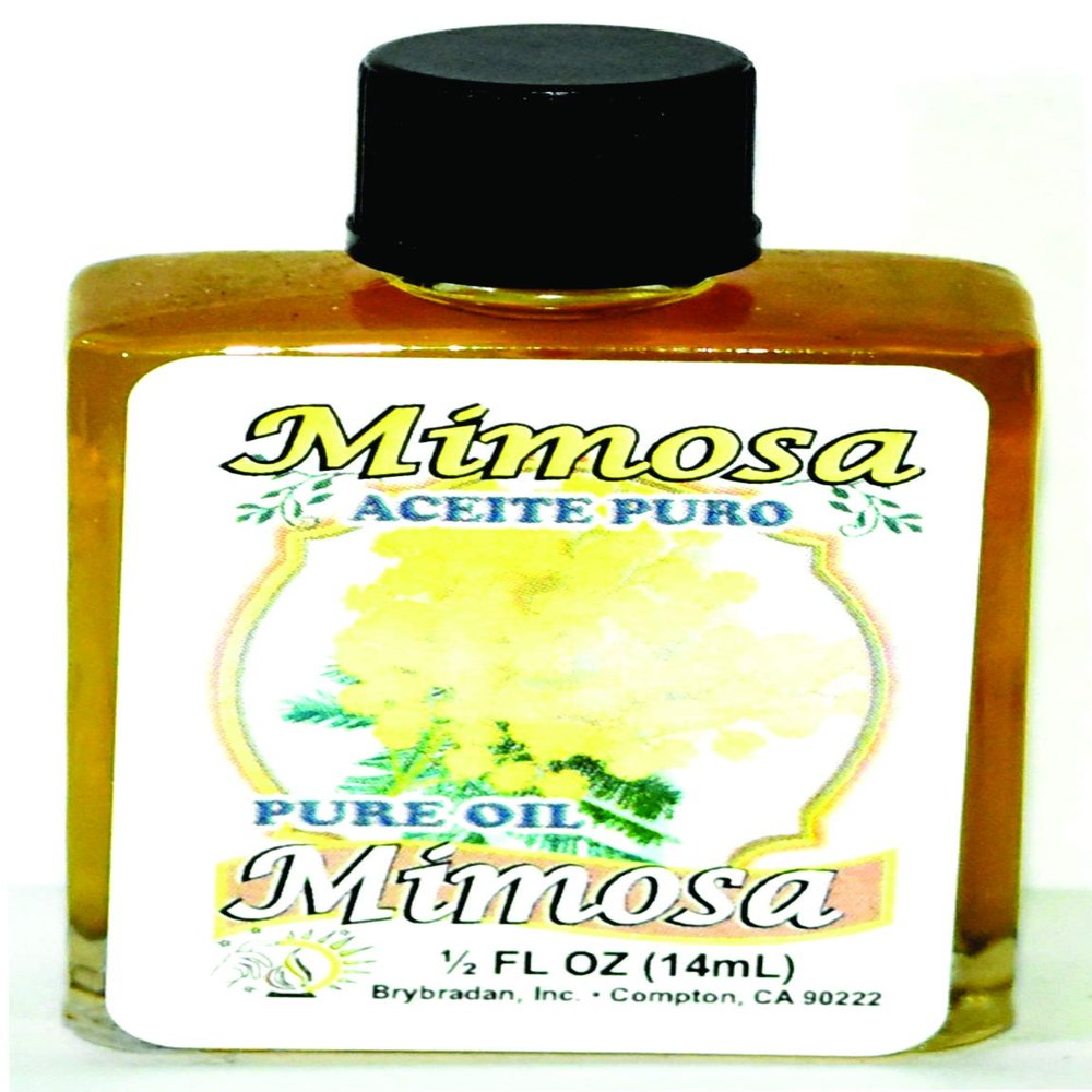 6 PIECES BRYBRADAN MIMOSA PURE OIL MIMOSA ACEITE PURO  FL.OZ. (14.7 ML)