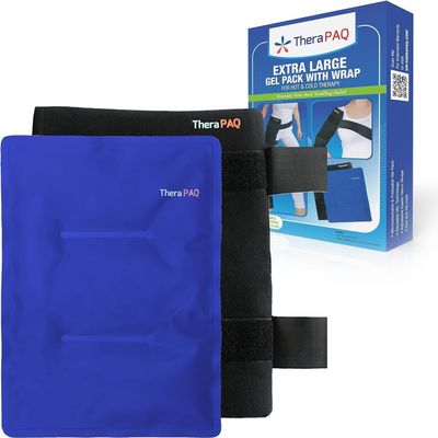 TheraPAQ Reusable Ice Pack - 14x6 Hot/Cold Gel for Shoulder, Knee, Back, Ankle Relief