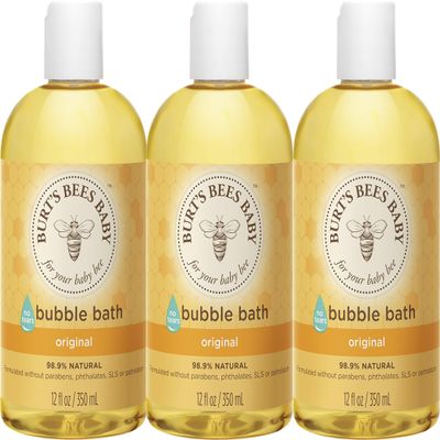Burts Bees Baby Bubble Bath, Tear Free Baby Wash - 12 Fl Oz (Pack of 3)