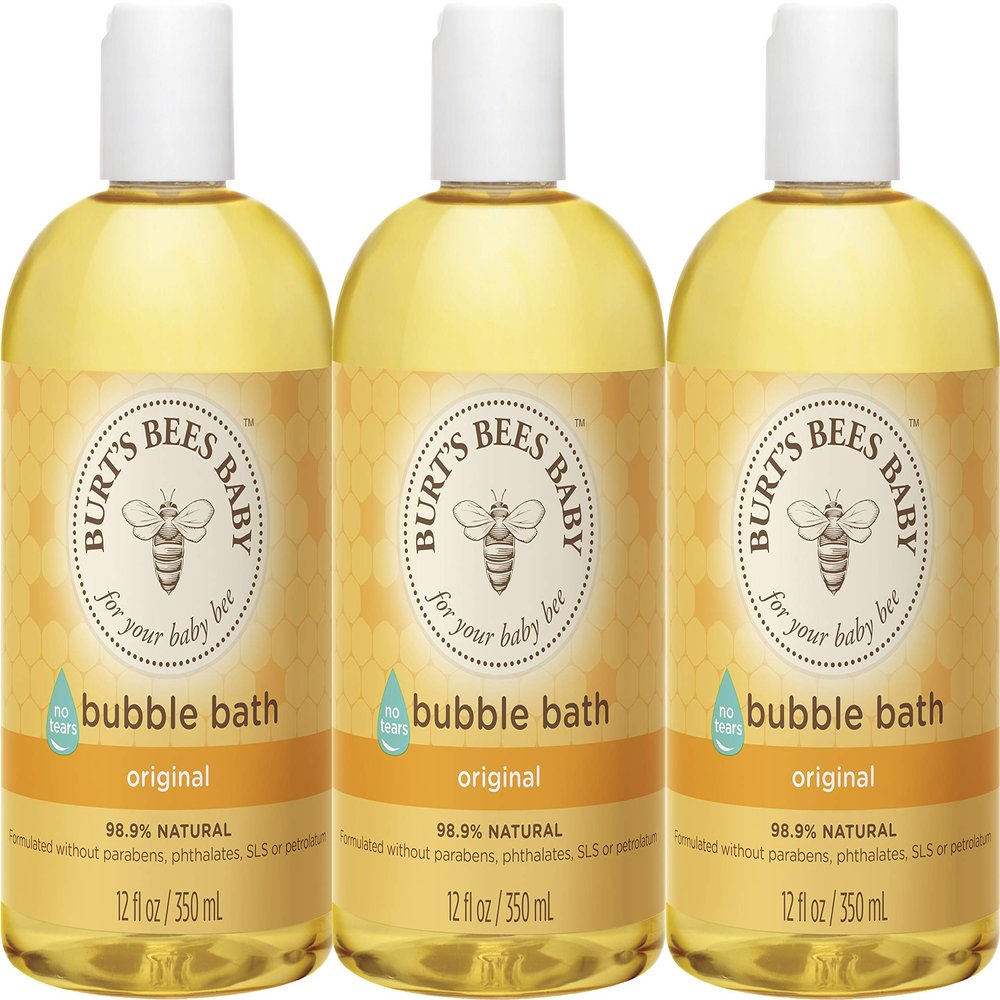 Burts Bees Baby Bubble Bath, Tear Free Baby Wash - 12 Fl Oz (Pack of 3)
