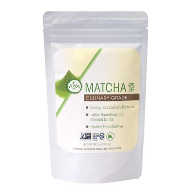 Aiya Authentic Japanese Origin Culinary Grade Matcha Green Tea Powder, 100g Bag (3.53 oz.)