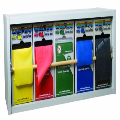 CanDo 10-5111 Dispens-a-Band Exercise Band Rack, Wood, 5 Roll