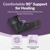 BraceAbility Elbow Immobilizer Brace | Removable Long Arm Cast and Soft Forearm Orthosis Splint for Broken Supracondylar, Distal Humerus, Proximal Ulna Fracture or Olecranon Bursitis (S/M) view 3