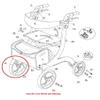 Front Wheel with Bearings for Drive RTL10266 Nitro Rollator Walker (Serial # 2A1606301542 and newer ONLY) view 2