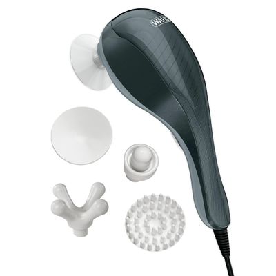 Wahl Soothing Vibration Corded Massager with 4 Attachment Heads, 2 Speed Massage Tool for Pressure & Pain Relief on The Face, Neck and Head, FSA Eligible, Model 4120-600