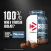 Dymatize ISO100 Hydrolyzed Protein Powder, 100% Whey Isolate Protein, 25g of Protein, 5.5g BCAAs, Gluten Free, Fast Absorbing, Easy Digesting, Gourmet Chocolate, 3 Pound (42 Servings) view 2