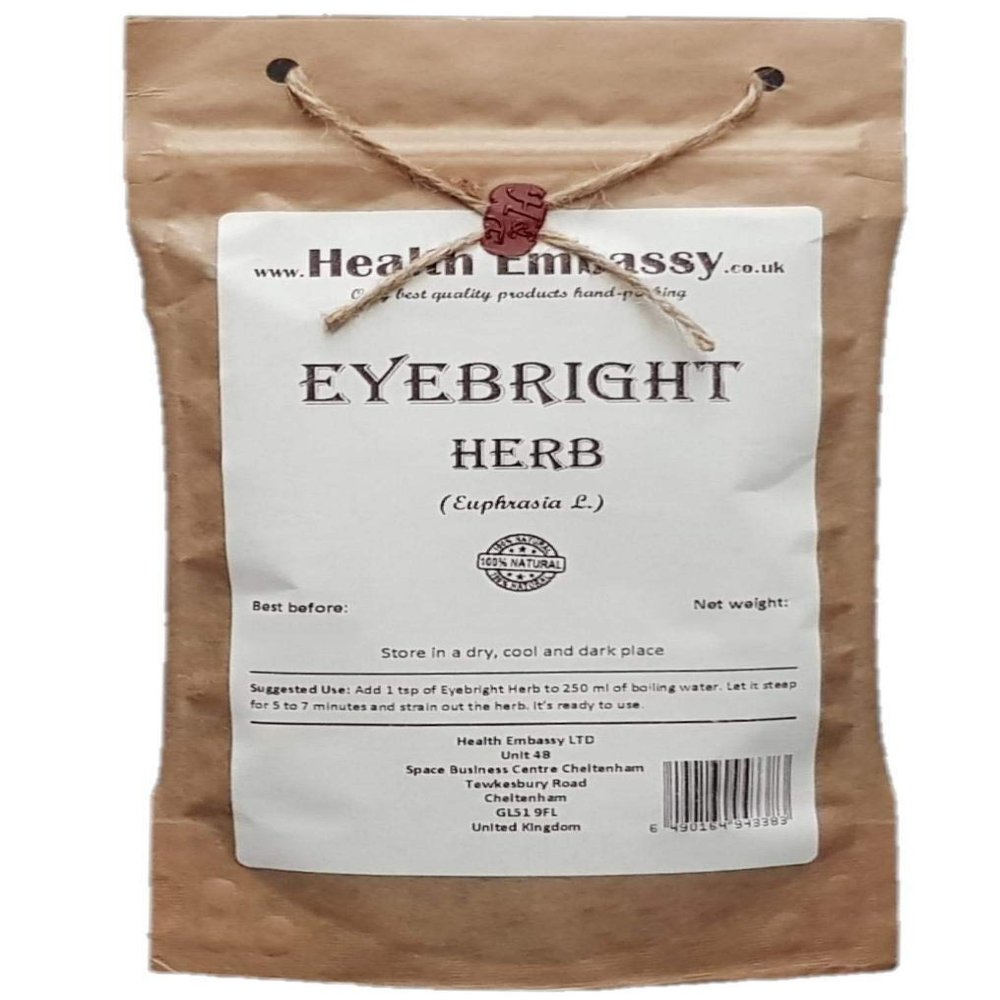 Health Embassy Eyebright Herb | Euphrasia officinalis L | Herbal Tea (100g)