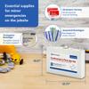First Aid Only 9302-25M 25-Person Contractor's First Aid Kit for Home Renovation, Job Sites, and Construction Vehicles, 178 Pieces, White view 4