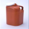 Large Male Urinal with Leak Proof Screw Cap Lid (3000 mL or 101 oz.) (Amber Color) view 2