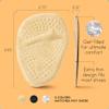 Walkize Metatarsal Pads Women | Heel Inserts for Women | Ball of Foot Cushions (2 Pairs Foot Pads) All Day Pain Relief and Comfort One Size Fits Shoe Inserts (Beige) view 3