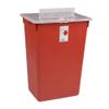Sharps-A-Gator Covidien Multi-Purpose Sharps 10 Gallon Red Base Vertical Entry Lid, Qty: 1 view 1