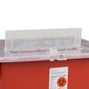 Sharps-A-Gator Covidien Multi-Purpose Sharps 10 Gallon Red Base Vertical Entry Lid, Qty: 1 view 2