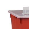 Sharps-A-Gator Covidien Multi-Purpose Sharps 10 Gallon Red Base Vertical Entry Lid, Qty: 1 view 3