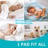 KANECH Large Incontinence Bed Pads Washable with Straps - 60"x80" Queen Size - Heavy Absorbency Waterproof Mattress Pad Protector for Bed - Reusable Underpads for Adults, Elderly view 2