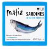 Matiz Sardines in Olive Oil, 4.2 Ounce Can (Pack of 12) Spanish Gourmet Wild Caught Natural Fish for Tapas, Snacks, or Meals, Protein Rich, Sealed Freshness view 1