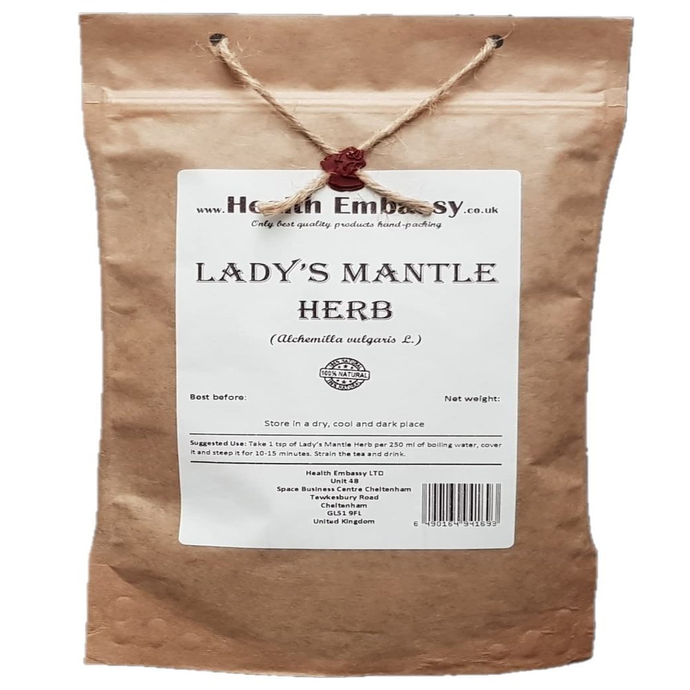 Health Embassy Ladys Mantle Herb | Alchemilla Vulgaris L | Herbal Tea (50g)