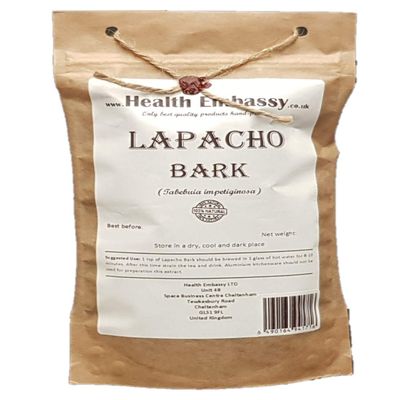 Health Embassy Lapacho Bark Tea - PAU dArco - Herbal Tea (100g)