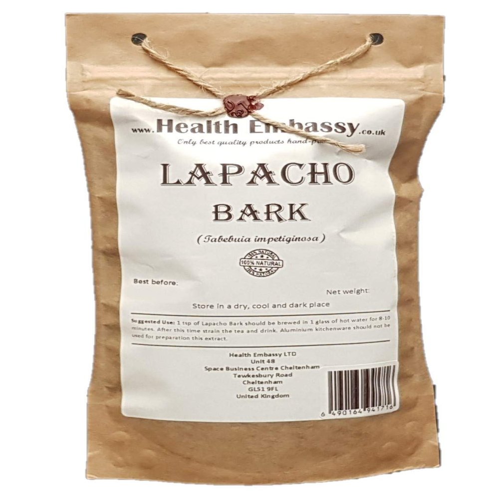 Health Embassy Lapacho Bark Tea - PAU dArco - Herbal Tea (100g)