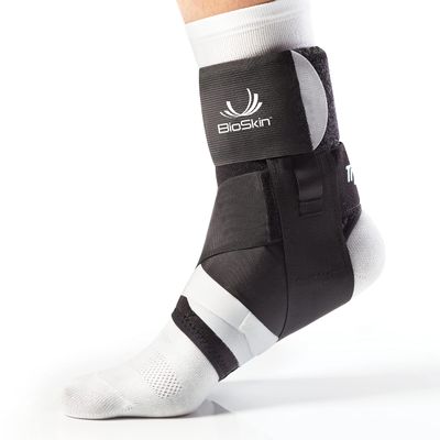 BioSkin TriLok Ankle Brace - Sprained Ankle & Plantar Fasciitis Support, Figure-8 Stabilizer with FootLok Arch-Lift, Women & Men, Fits in Most Shoes, Lightweight & Hypoallergenic, HSA/FSA, Large