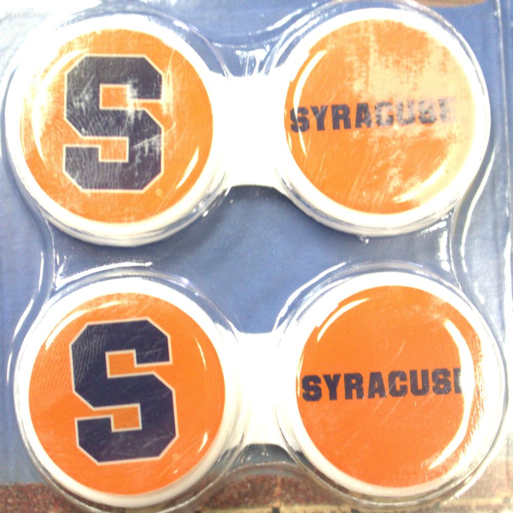 California Accessories Syracuse Orange Contact Lens Case 2 Pack