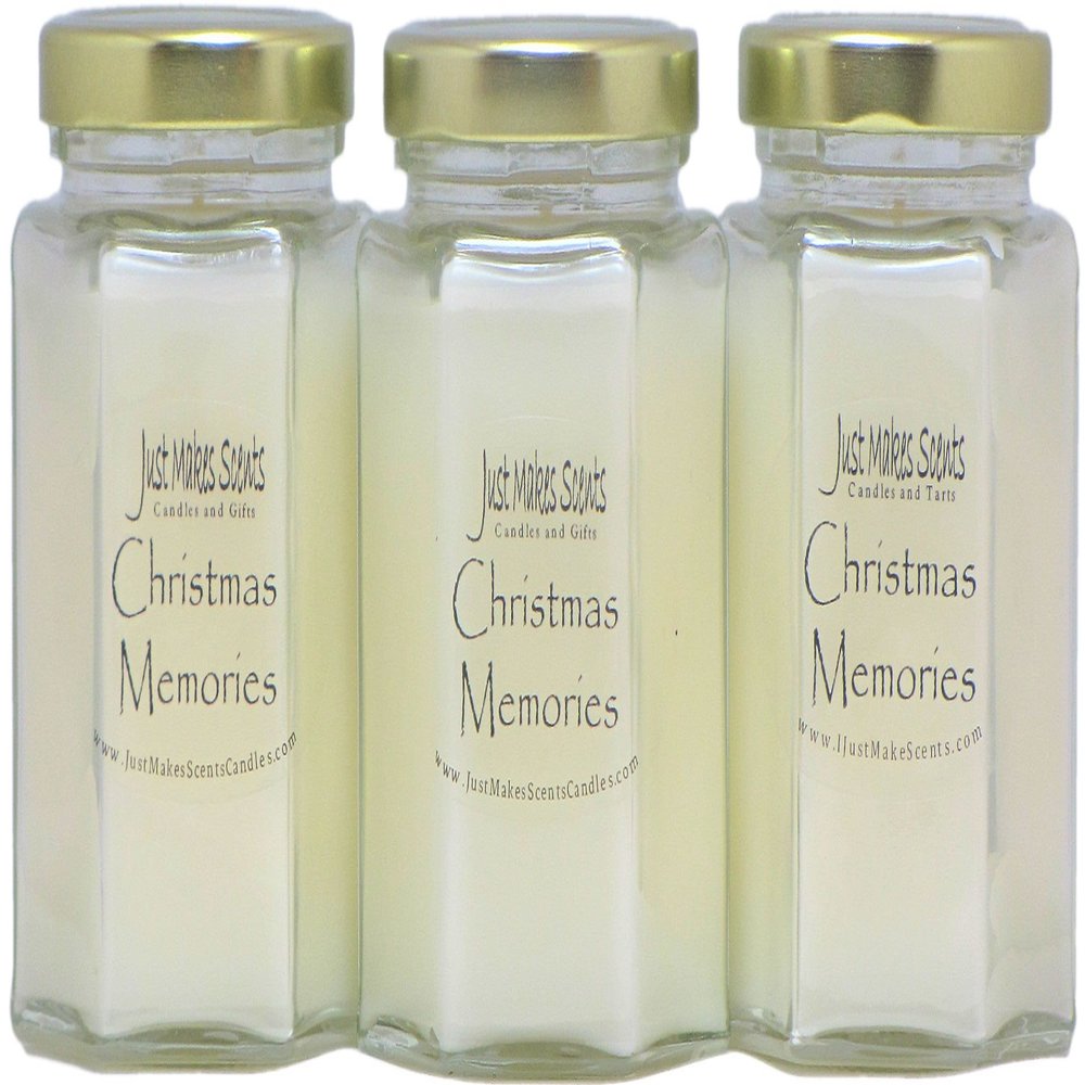 3 Pack - Christmas Memories (Cinnamon, Clove & Vanilla) Blended Soy Candle by Just Makes Scents