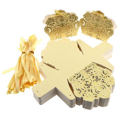 100pcs Luxury Wedding Favour Favor Sweet Cake Gift Candy Boxes Table Deco