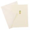 Graphique Pineapple La Petite Presse Boxed Notecards - 10 Embellished Gold Foil Pineapple Blank Cards with Matching Envelopes, 3.25" x 4.75" view 2