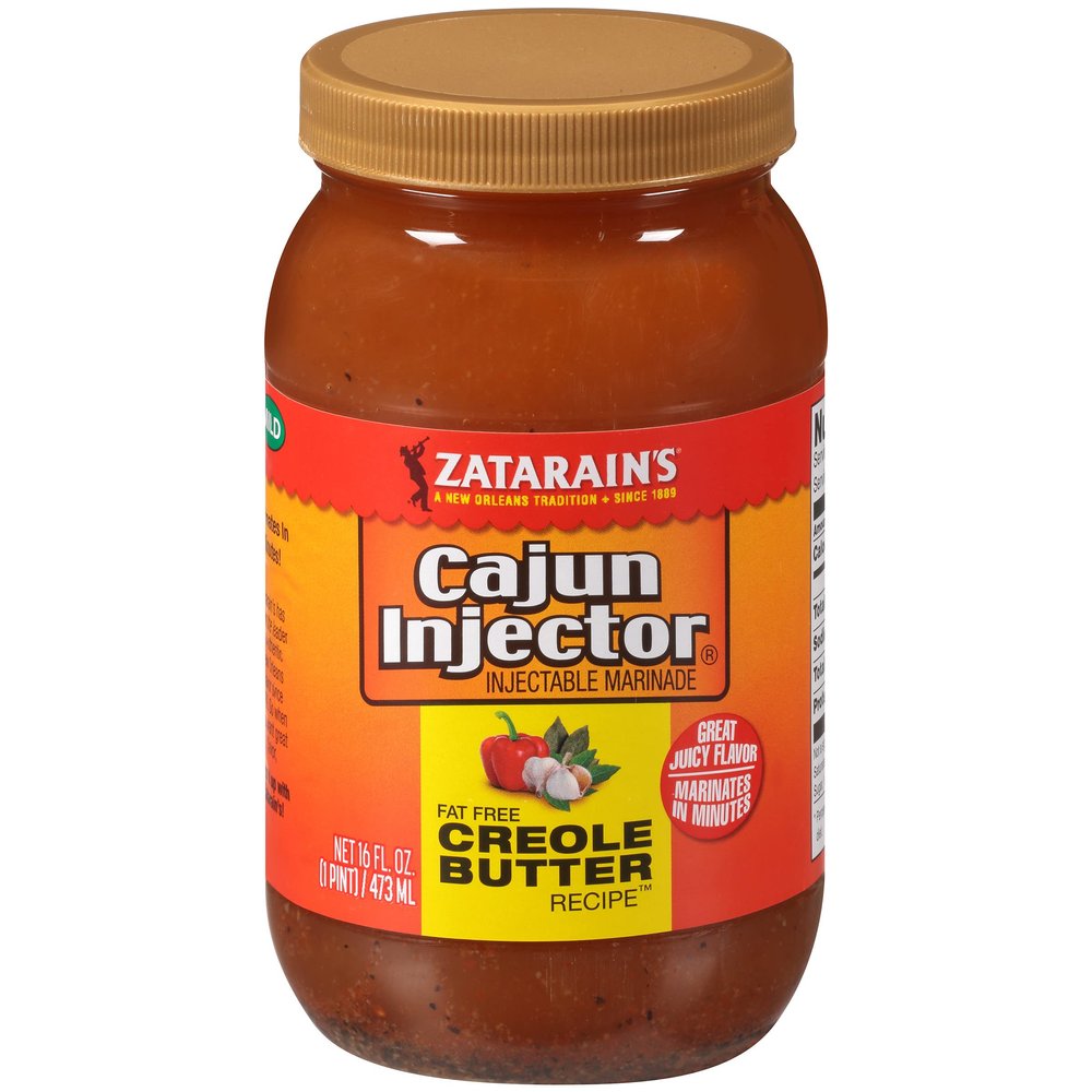 Zatarain's Cajun Injector Fat Free Creole Butter Recipe Injectable Marinade, 16 fl oz