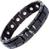 Smarter LifeStyle Elegant Titanium Magnetic Bracelet for Men And Women- Adjustable Bracelet Length with Sizing Tool for Perfect Fit, Women Mens Bracelet (Black) view 1