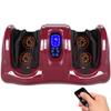 Best Choice Products Shiatsu Foot Massager for Pain Relief, Plantar Fasciitis, Neuropathy, Blood Circulation, Remote Control w/Compact Design - Burgundy view 1