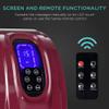 Best Choice Products Shiatsu Foot Massager for Pain Relief, Plantar Fasciitis, Neuropathy, Blood Circulation, Remote Control w/Compact Design - Burgundy view 2