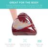 Best Choice Products Shiatsu Foot Massager for Pain Relief, Plantar Fasciitis, Neuropathy, Blood Circulation, Remote Control w/Compact Design - Burgundy view 3