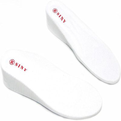 SINY 1-Layer (2cm) Height Increase Taller Insole Shoes Pad Cushion for Men White