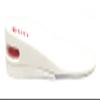 SINY 2-Layer (5cm) Height Increase Taller Insole Shoes Pad Air Cushion for Women White view 2