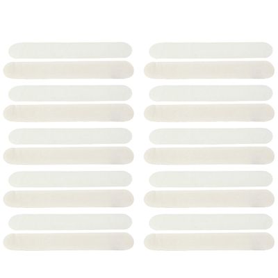 20-Pack Moisture Absorbing Single Use Hat Liners - Peel & Instant Stick on Inside Rim of Any Hat, Cap or Collar, White