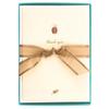 Graphique Ladybug La Petite Presse Boxed Notecards - 10 Embossed and Embellished Gold Foil Ladybug "Thank You" Notes with Matching Envelopes, 3.25" x 4.75" view 1