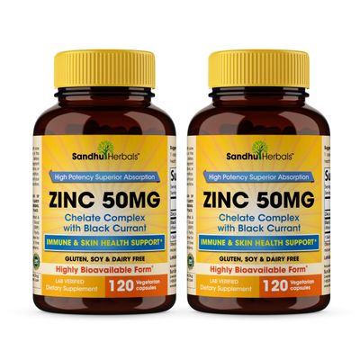 Zinc 50mg Capsules For Men and Women, 240 Count | Highly Absorbable Zinc Supplements For Immune System Support | Zink 50 mg Mono Methionine Chelated Complex | Helps with Skin Health & Overall Immunity