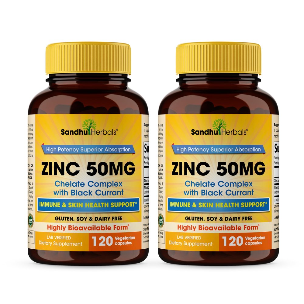 Zinc 50mg Capsules For Men and Women, 240 Count | Highly Absorbable Zinc Supplements For Immune System Support | Zink 50 mg Mono Methionine Chelated Complex | Helps with Skin Health & Overall Immunity