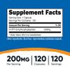 Nutricost 5-HTP 200mg, 120 Vegetarian Capsules (5-Hydroxytryptophan) - Non-GMO & Gluten Free view 2