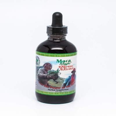 Maca Magic Express Energy Maca Extract Drink Supplement in Glass Bottle with Glass Dropper (2 fl oz)