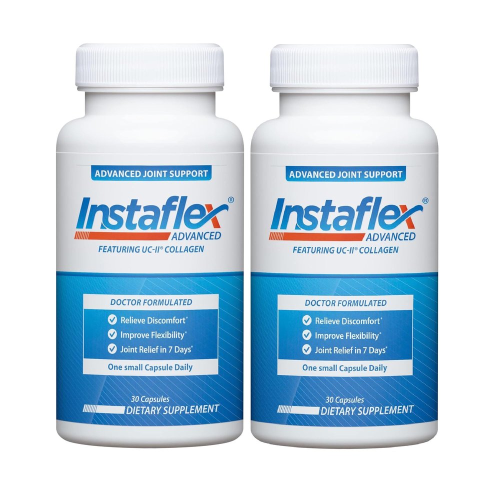 Instaflex Advanced Joint Support Nutritional Supplement Capsule with Doctor Formulated Joint Relief Supplement, Featuring UC-II Collagen & 5 Other Joint Discomfort Fighting Ingredients, 60 Ct