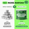 Matcha DNA Organic Matcha Powder - XXL 16oz TIN  Matcha Green Tea - USDA Organic Gluten-Free Vegan, Unsweetened No Additives - Everyday Green Macha Powder Tea for Lattes, Smoothies, Baking & Recipes view 3