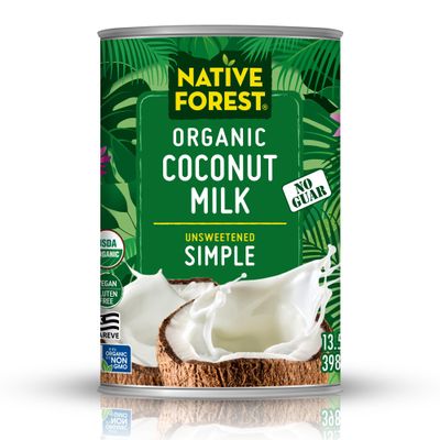 Native Forest Organic Coconut Milk Unsweetened - Coconut Milk Canned, Unsweetened, Simple - 13.5 Fl Oz (Pack of 3)