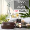 ArOmis Premium Glass Essential Oils Nebulizer - Waterless Diffuser for Aromatherapy - Handmade Oil Diffuser, Wooden Base, No Plastic, No Heat, No Battery, No LEDs - Orbis Nox Merus view 2