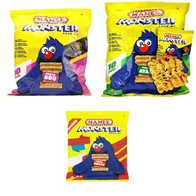 Mamee Monster Family Pack Snack Noodles 56 Packs x 25g (Mix)
