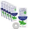 Eco-Dent GentleFloss Dental Floss, Waxed, Mint - Floss with Vegan Plant-Based Wax, Recyclable Cardboard Packaging, 100 Yds Ea (Pack of 6) view 1