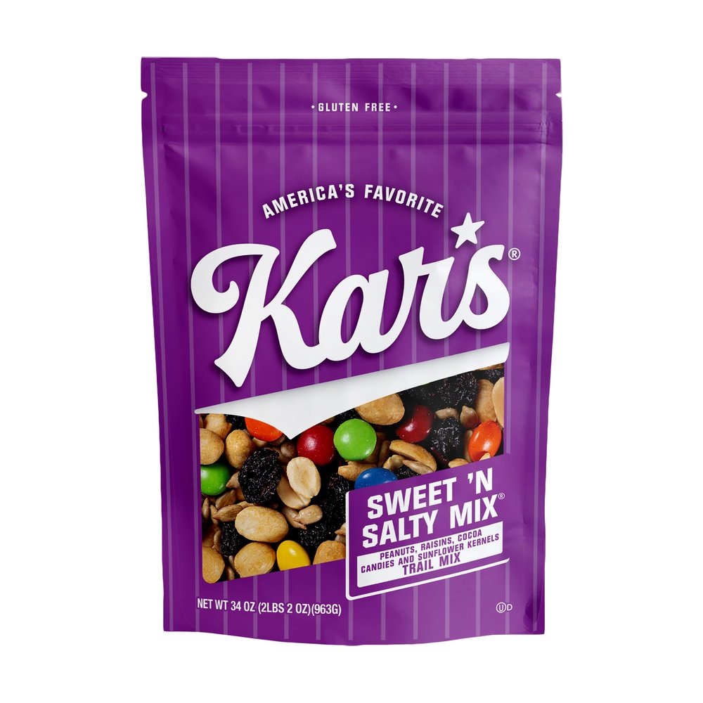 Kars Nuts Sweet N Salty Trail Mix, 34 oz Resealable Pouch (Pack of 1), Gluten-Free Trail Mix Snack