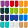 Juvale Vet Wrap - Self-Adherent Support for Sprains with Compression Bandage - Pet & Equine Care with Elastic Bandage Wrap - Athletic Support with Sports Tape - 3 in x 5 yd, Pack of 24, 12 Colors view 1